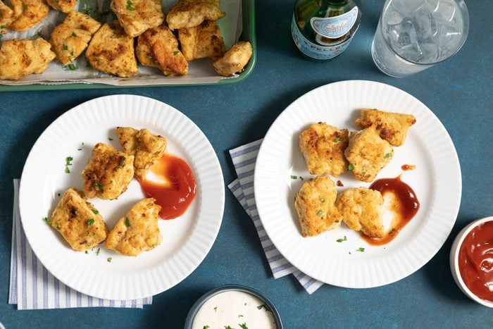 Chicken Nuggets served on plates