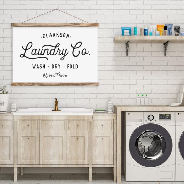 Customizable Laundry Sign