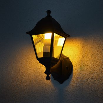 golden yellow porch light for childhood cancer