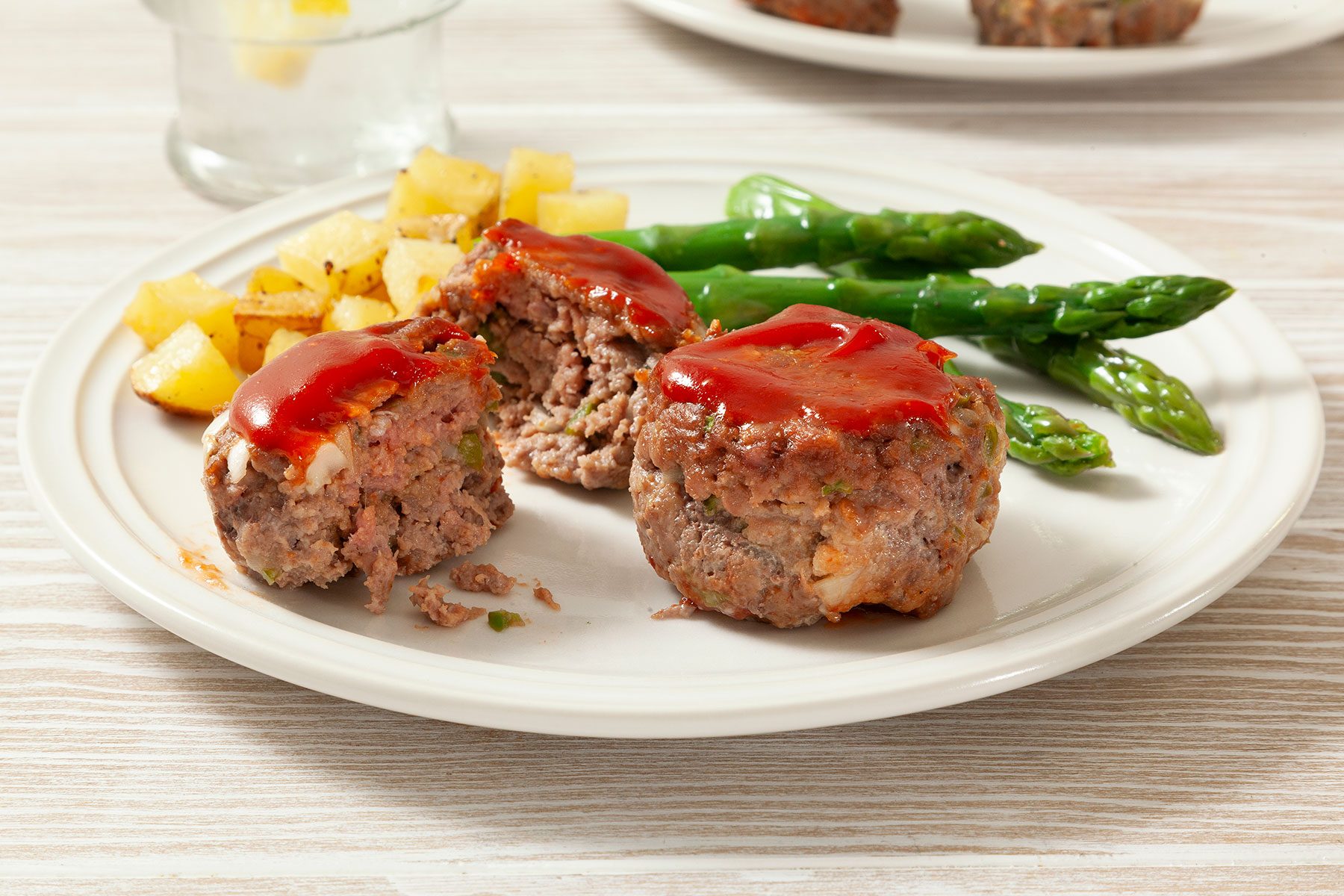 Meat Loaf Muffins on plate