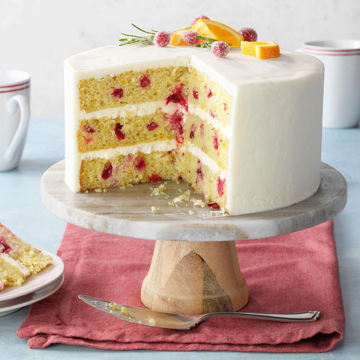 Cranberry Orange Layer Cake With Rosemary Exps Rc23 272000 Dr 07 20 1b