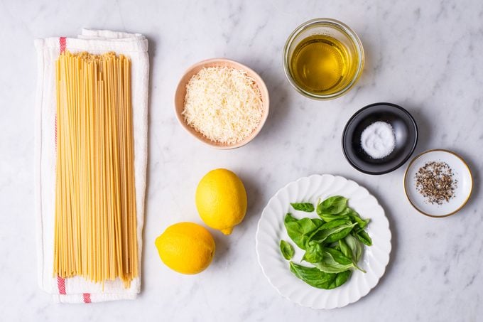 Ingredients for Giada De Laurentiis' Lemon Spaghetti