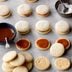 Halva-Caramel Alfajores (Caramel Filled Sandwich Cookies)