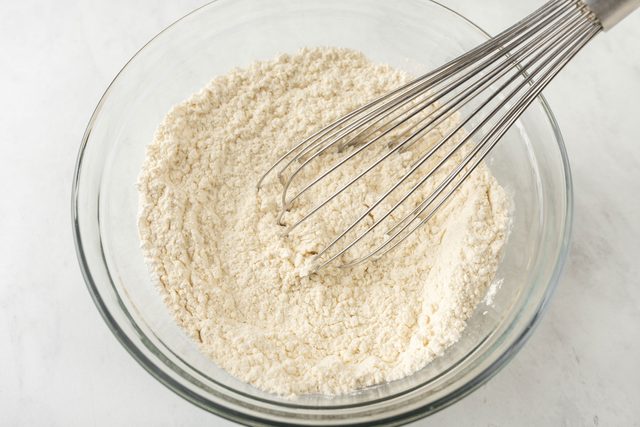 whisking dry Ingredients in small bowl