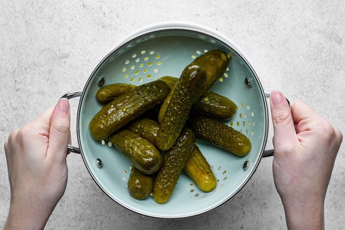 A bowl of pickles 