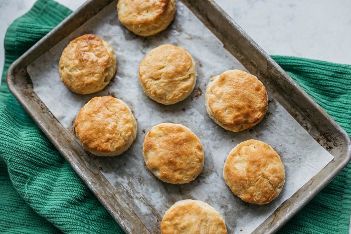 Biscuits on baking on tray