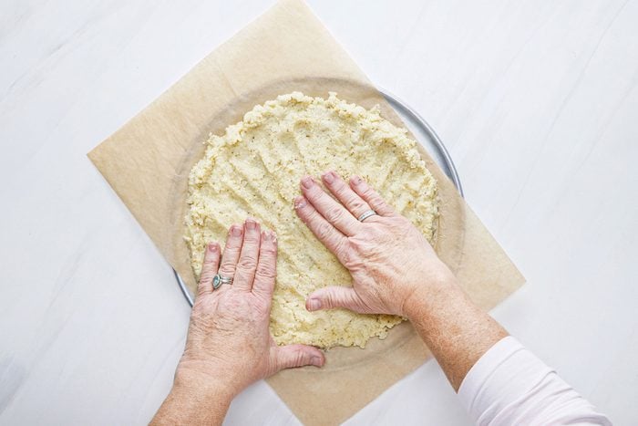 Shaping the dough with hands 