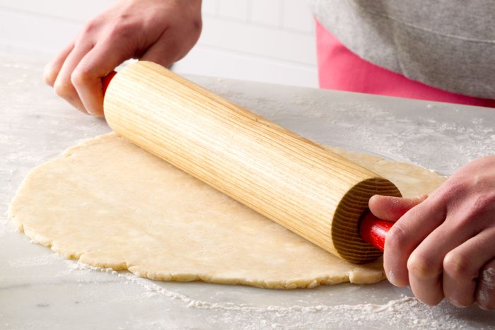 Rolling out the pie crust