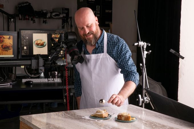 Culinary Producer Josh Rink on set behind the scenes at Taste of Home