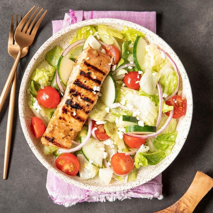 Easy Grilled Salmon Salad