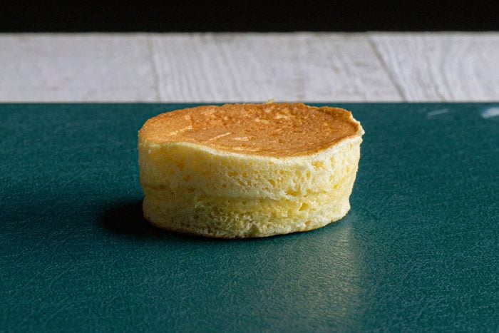 Japanese Pancake on a Green Chopping Board