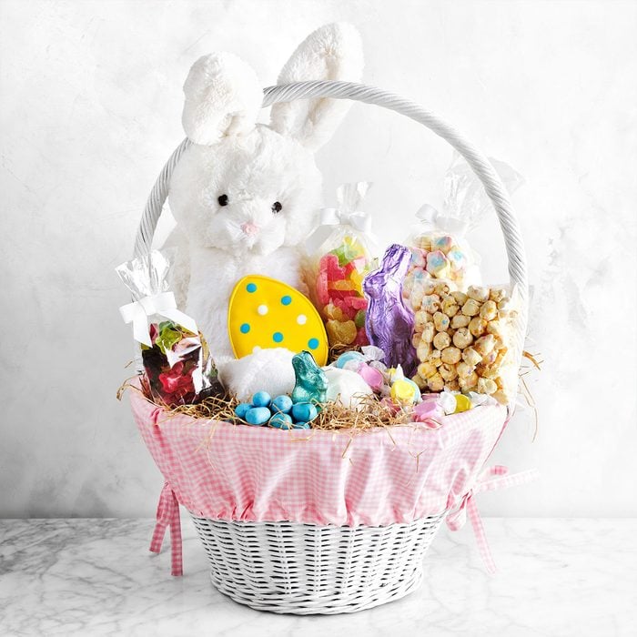 Gingham Bunny Easter Basket