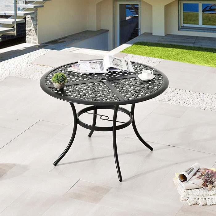 Outdoor Round Metal Dining Table