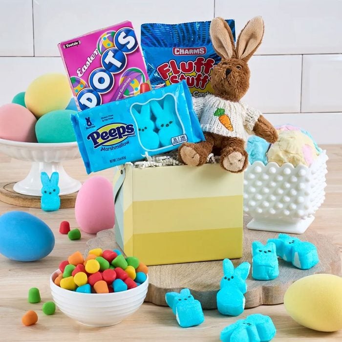 Stuffed Rabbit Easter Basket