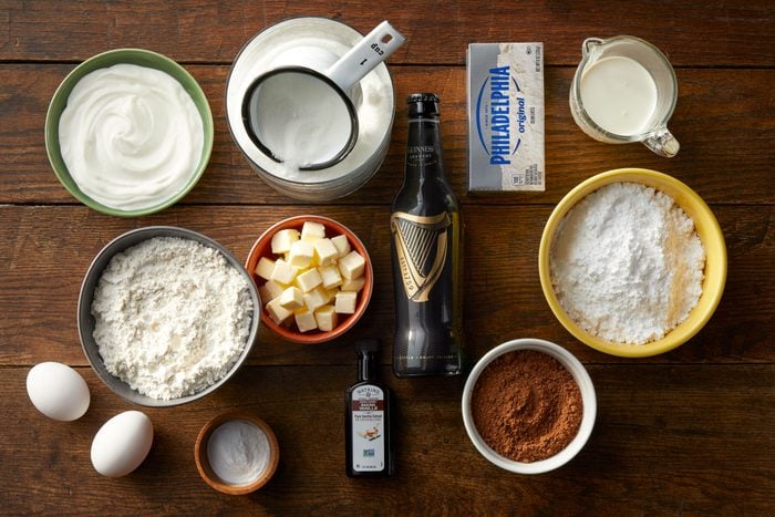 ingredients for Chocolate Guinness Cake