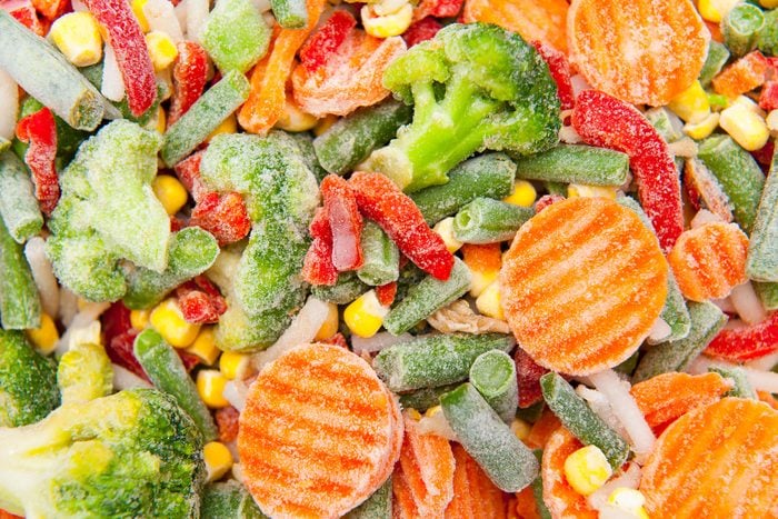 Close Up Of Frozen Vegetables With Freezer Burn Gettyimages 488875558