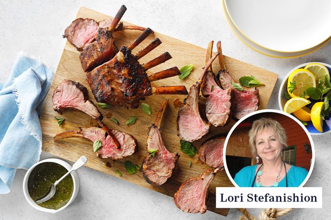 Community Cooks contributor Lori Stefanishion and a recipe for grilled lamb with mint pepper jelly