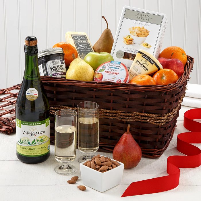 Deluxe Organic Fruit & Treats Gift Basket Ecomm Via Mrsfields.com