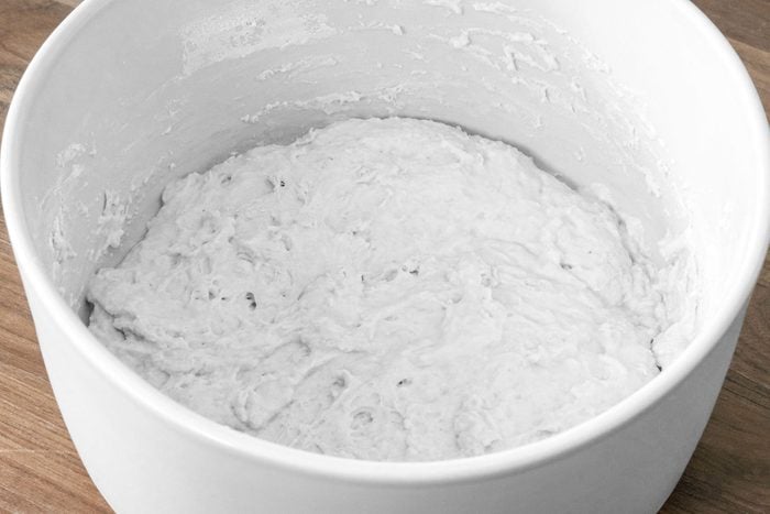 Dough resting in bowl