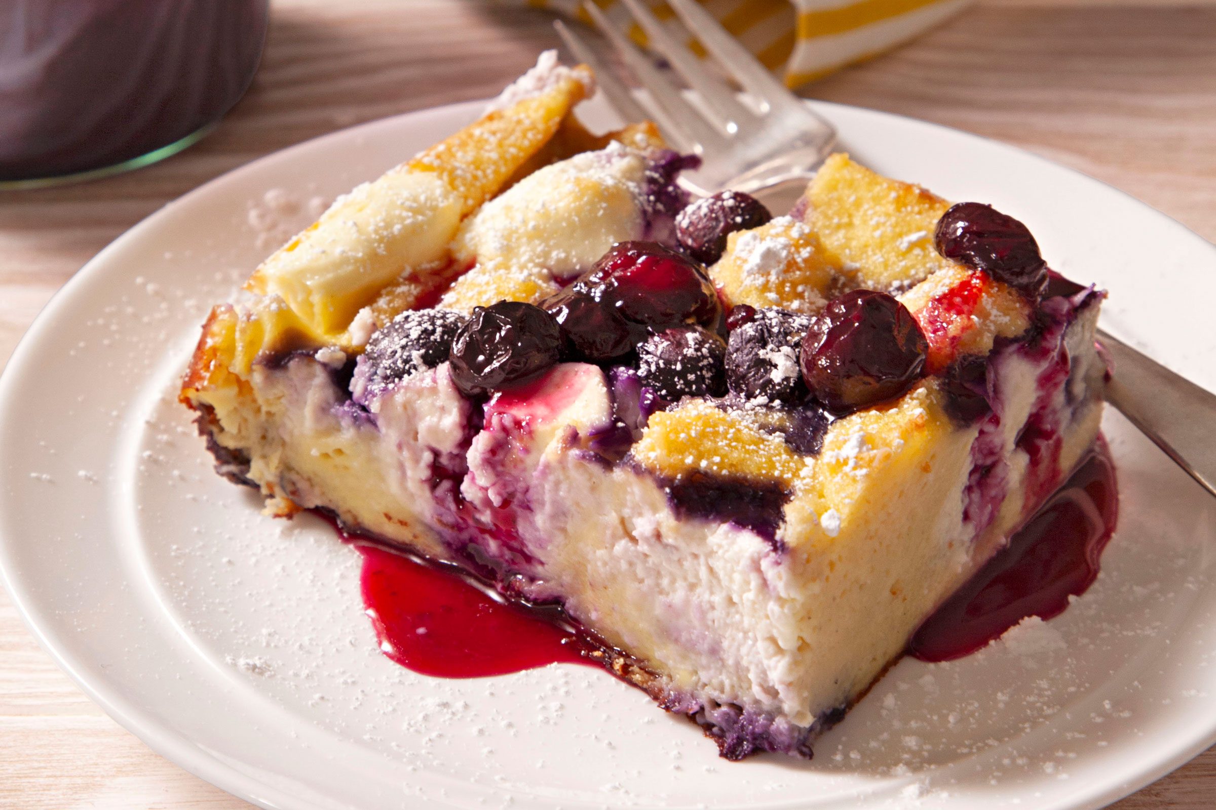 close up of Blueberry French Toast