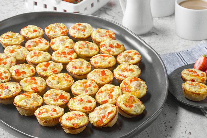 Mini Quiches served in plate