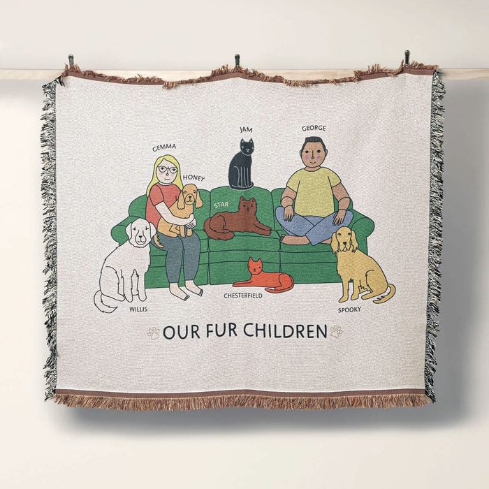 Personalized Pet Family Blanket