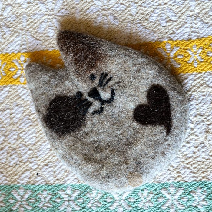 Felted Cat Coasters