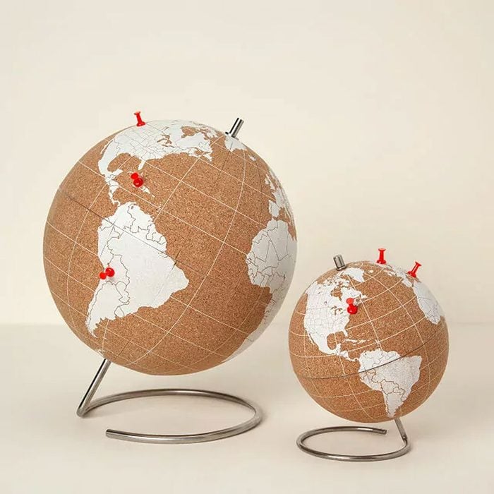 World Traveler's Cork Globe