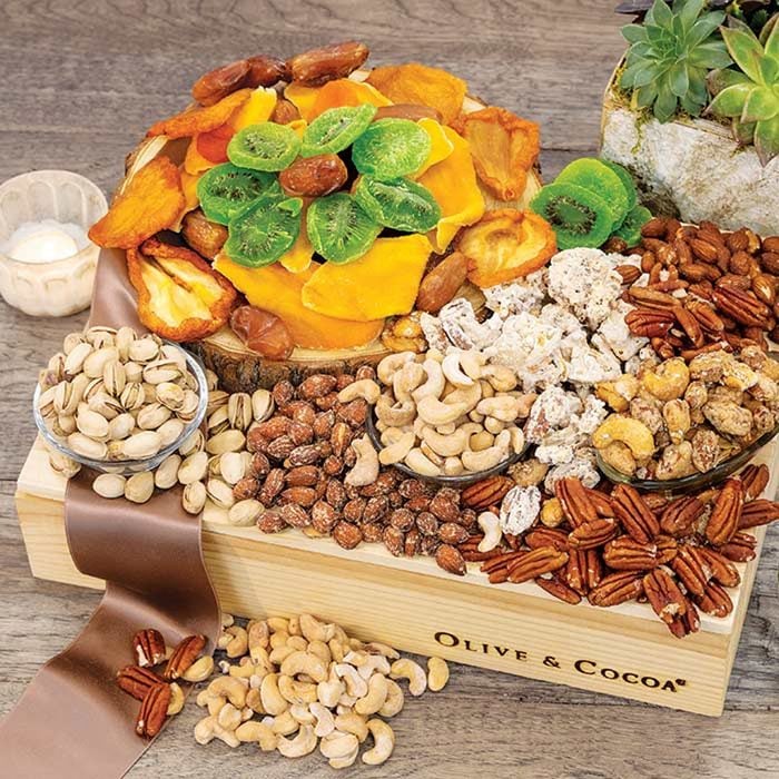 Dried Fruit And Nut Gift Basket