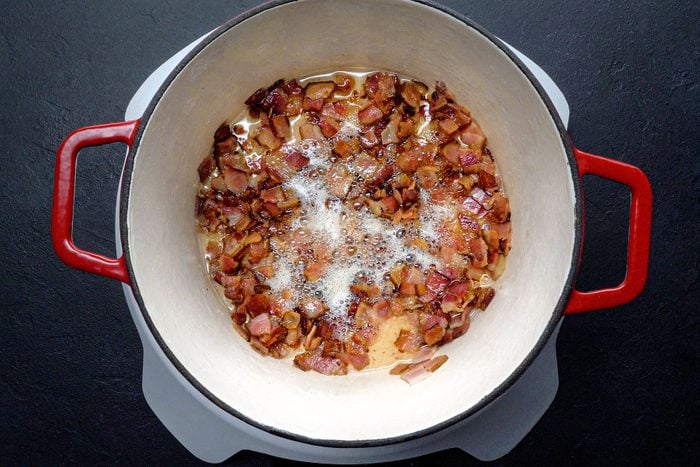 Cooking Bacon in large pot