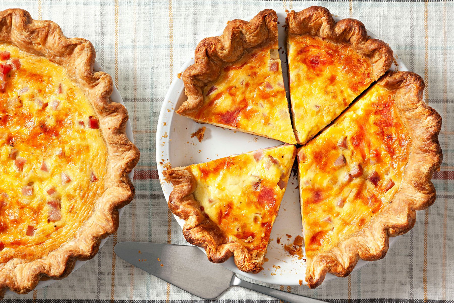 Baked Ham And Cheese Quiche 
