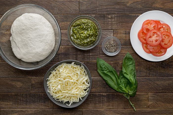 Ingredients for Pesto Pizza