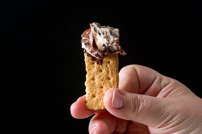 Dipped Cracker in Smore